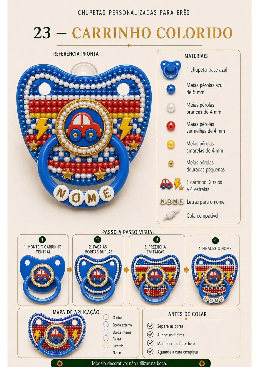 Página de gabarito visual de chupeta para Erê — imagem 5