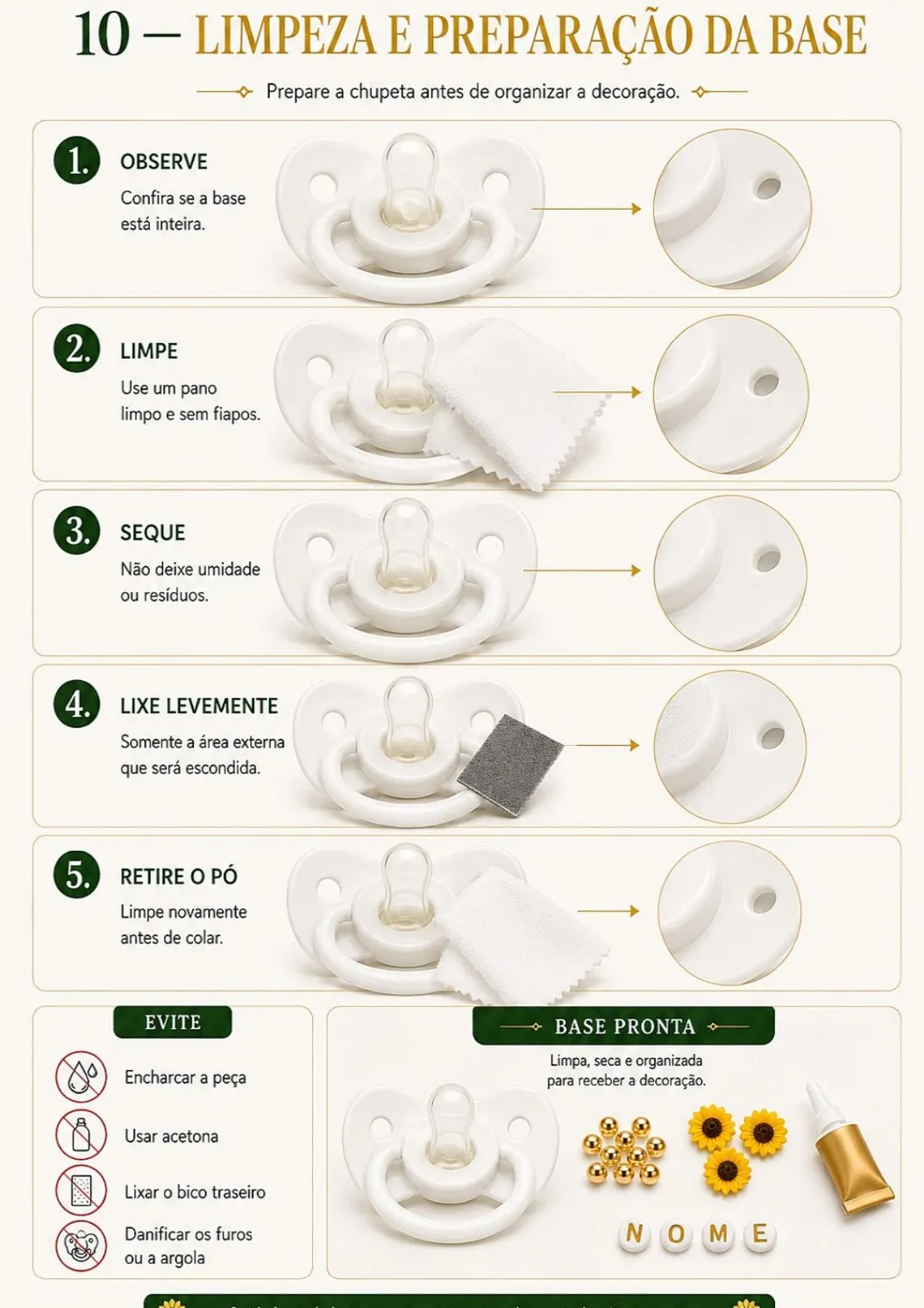 Página do guia de montagem de chupetas para Erês — imagem 4